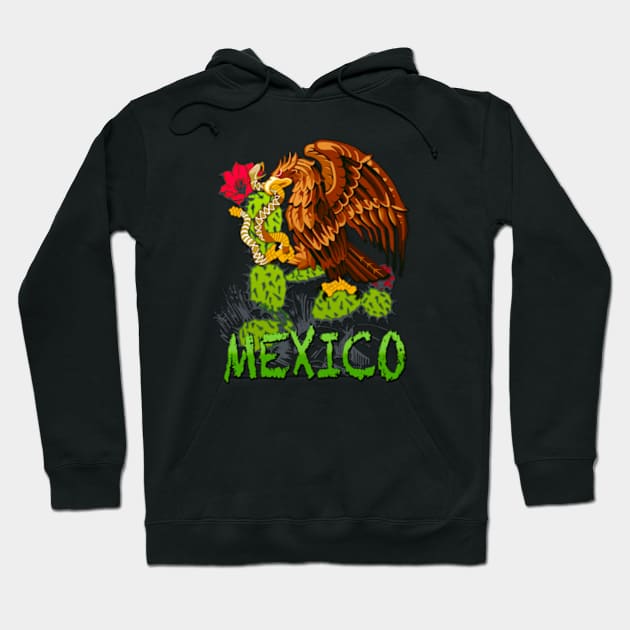 Mexico Eagle Hoodie by Inkomparable